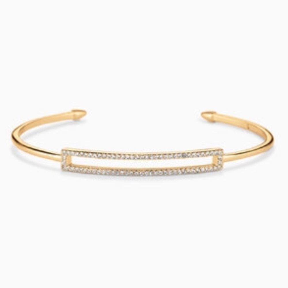 Stella & Dot Pave Rectangle Cuff Bracelet